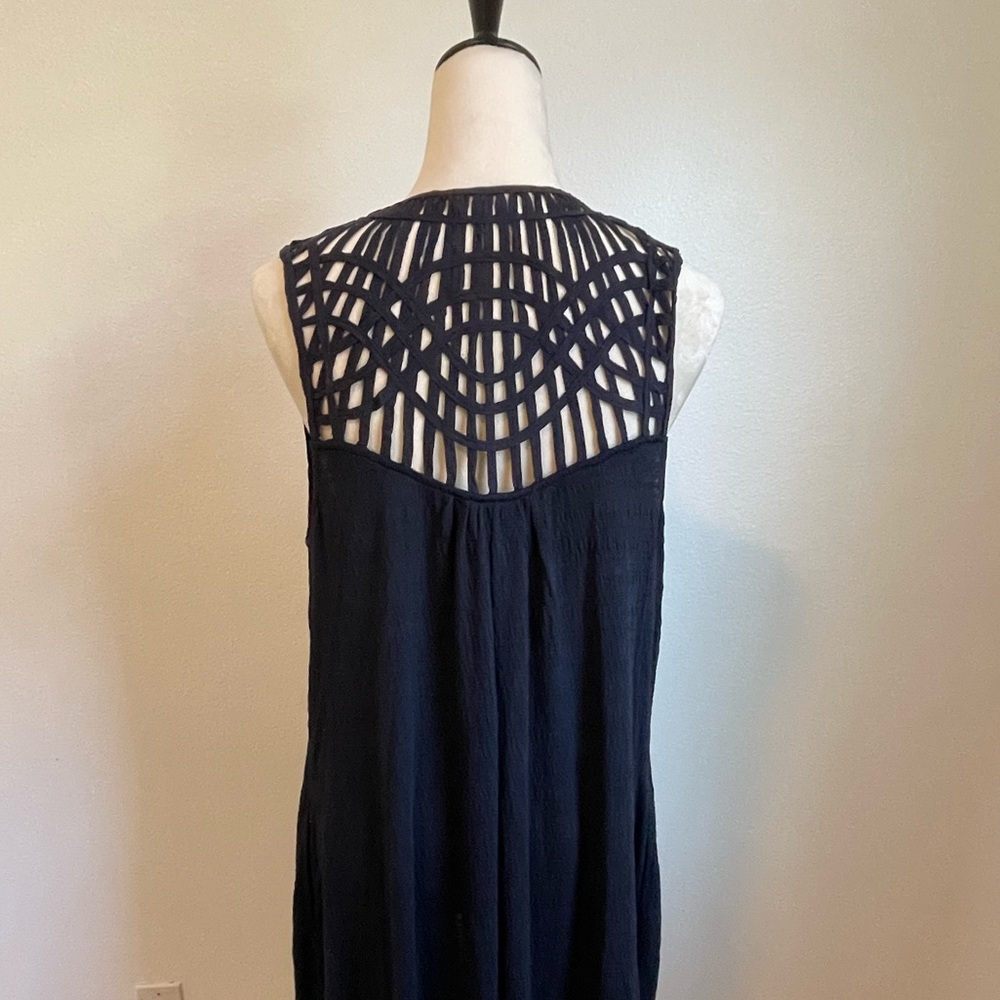 NWT Anthropologie Navy Blue Kimono Vest
